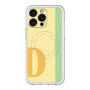 スリムプロテクションプレミアムケース with MagSafe［ オリジナル - initial color line - D yellow ］