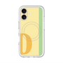 スリムプロテクションプレミアムケース with MagSafe［ オリジナル - initial color line - D yellow ］