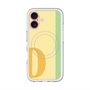 スリムプロテクションプレミアムケース with MagSafe［ オリジナル - initial color line - D yellow ］