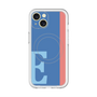 スリムプロテクションプレミアムケース with MagSafe［ オリジナル - initial color line - E blue ］