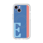 スリムプロテクションプレミアムケース with MagSafe［ オリジナル - initial color line - E blue ］