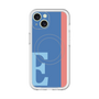 スリムプロテクションプレミアムケース with MagSafe［ オリジナル - initial color line - E blue ］