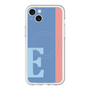 スリムプロテクションプレミアムケース with MagSafe［ オリジナル - initial color line - E blue ］