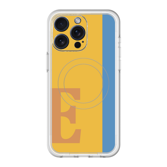 スリムプロテクションプレミアムケース with MagSafe［ オリジナル - initial color line - E orange ］