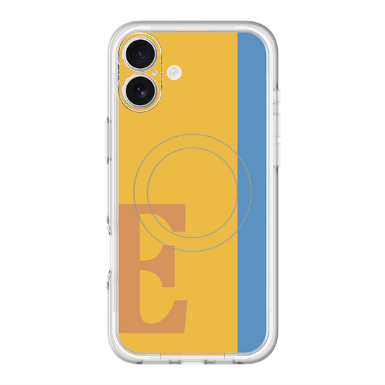 スリムプロテクションプレミアムケース with MagSafe［ オリジナル - initial color line - E orange ］
