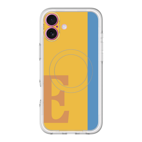 スリムプロテクションプレミアムケース with MagSafe［ オリジナル - initial color line - E orange ］