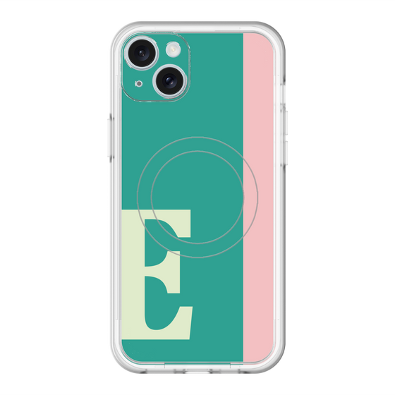スリムプロテクションプレミアムケース with MagSafe［ オリジナル - initial color line - E green ］
