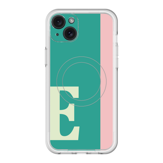 スリムプロテクションプレミアムケース with MagSafe［ オリジナル - initial color line - E green ］
