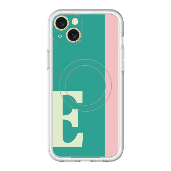 スリムプロテクションプレミアムケース with MagSafe［ オリジナル - initial color line - E green ］