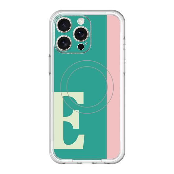 スリムプロテクションプレミアムケース with MagSafe［ オリジナル - initial color line - E green ］