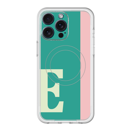 スリムプロテクションプレミアムケース with MagSafe［ オリジナル - initial color line - E green ］