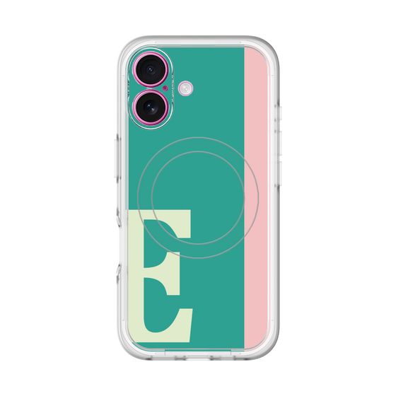 スリムプロテクションプレミアムケース with MagSafe［ オリジナル - initial color line - E green ］