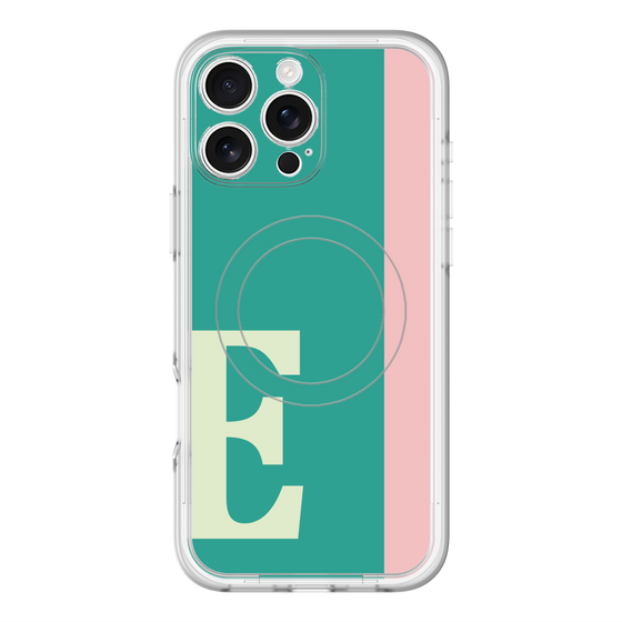 スリムプロテクションプレミアムケース with MagSafe［ オリジナル - initial color line - E green ］