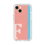 スリムプロテクションプレミアムケース with MagSafe［ オリジナル - initial color line - F pink ］