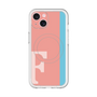 スリムプロテクションプレミアムケース with MagSafe［ オリジナル - initial color line - F pink ］