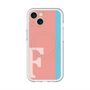 スリムプロテクションプレミアムケース with MagSafe［ オリジナル - initial color line - F pink ］
