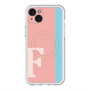 スリムプロテクションプレミアムケース with MagSafe［ オリジナル - initial color line - F pink ］
