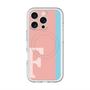 スリムプロテクションプレミアムケース with MagSafe［ オリジナル - initial color line - F pink ］