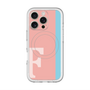 スリムプロテクションプレミアムケース with MagSafe［ オリジナル - initial color line - F pink ］