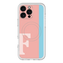スリムプロテクションプレミアムケース with MagSafe［ オリジナル - initial color line - F pink ］