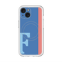 スリムプロテクションプレミアムケース with MagSafe［ オリジナル - initial color line - F blue ］