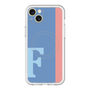 スリムプロテクションプレミアムケース with MagSafe［ オリジナル - initial color line - F blue ］