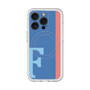 スリムプロテクションプレミアムケース with MagSafe［ オリジナル - initial color line - F blue ］