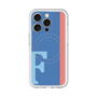 スリムプロテクションプレミアムケース with MagSafe［ オリジナル - initial color line - F blue ］