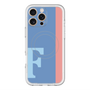 スリムプロテクションプレミアムケース with MagSafe［ オリジナル - initial color line - F blue ］