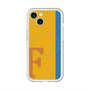 スリムプロテクションプレミアムケース with MagSafe［ オリジナル - initial color line - F orange ］