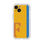 スリムプロテクションプレミアムケース with MagSafe［ オリジナル - initial color line - F orange ］