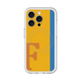 スリムプロテクションプレミアムケース with MagSafe［ オリジナル - initial color line - F orange ］