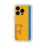 スリムプロテクションプレミアムケース with MagSafe［ オリジナル - initial color line - F orange ］