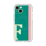 スリムプロテクションプレミアムケース with MagSafe［ オリジナル - initial color line - F green ］