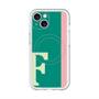 スリムプロテクションプレミアムケース with MagSafe［ オリジナル - initial color line - F green ］