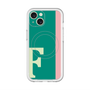 スリムプロテクションプレミアムケース with MagSafe［ オリジナル - initial color line - F green ］