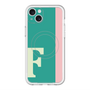 スリムプロテクションプレミアムケース with MagSafe［ オリジナル - initial color line - F green ］