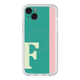 スリムプロテクションプレミアムケース with MagSafe［ オリジナル - initial color line - F green ］