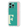 スリムプロテクションプレミアムケース with MagSafe［ オリジナル - initial color line - F green ］