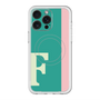 スリムプロテクションプレミアムケース with MagSafe［ オリジナル - initial color line - F green ］