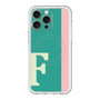 スリムプロテクションプレミアムケース with MagSafe［ オリジナル - initial color line - F green ］