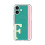 スリムプロテクションプレミアムケース with MagSafe［ オリジナル - initial color line - F green ］