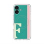 スリムプロテクションプレミアムケース with MagSafe［ オリジナル - initial color line - F green ］
