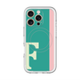 スリムプロテクションプレミアムケース with MagSafe［ オリジナル - initial color line - F green ］