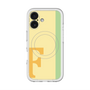 スリムプロテクションプレミアムケース with MagSafe［ オリジナル - initial color line - F yellow ］