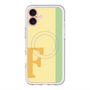 スリムプロテクションプレミアムケース with MagSafe［ オリジナル - initial color line - F yellow ］