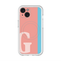 スリムプロテクションプレミアムケース with MagSafe［ オリジナル - initial color line - G pink ］
