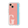 スリムプロテクションプレミアムケース with MagSafe［ オリジナル - initial color line - G pink ］