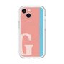 スリムプロテクションプレミアムケース with MagSafe［ オリジナル - initial color line - G pink ］