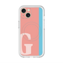 スリムプロテクションプレミアムケース with MagSafe［ オリジナル - initial color line - G pink ］